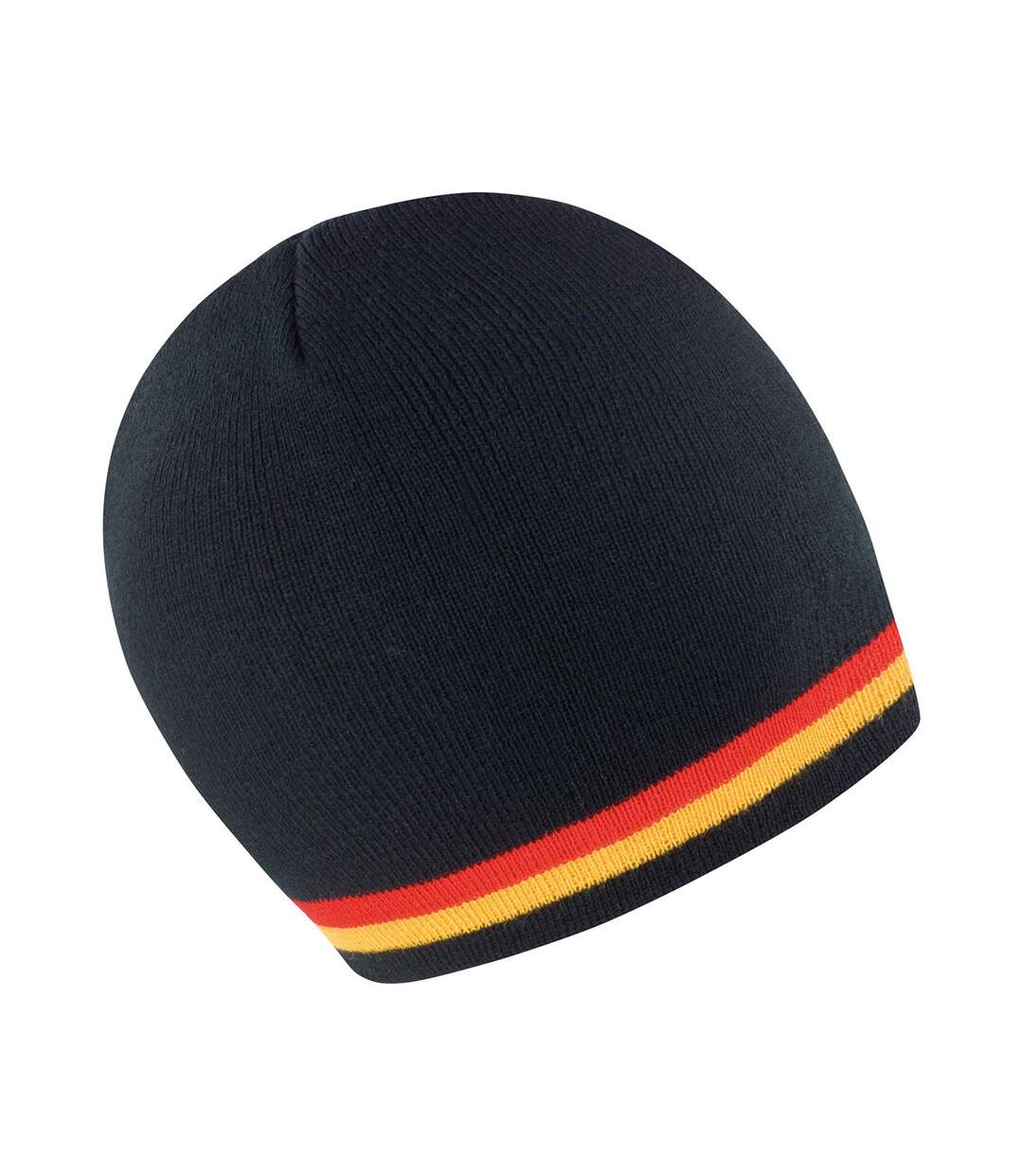 Unisex adult national germany beanie black/red/gold Result Winter Essentials-1