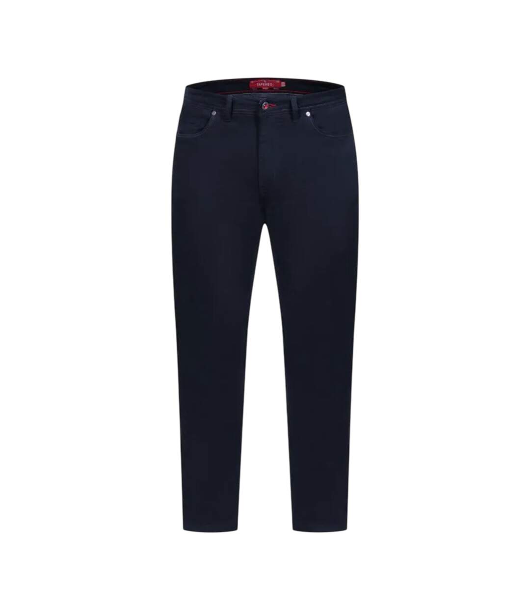 D555 Chino Extensible Et Effilé Motif/style Uni Kelvin Homme Bleu Marine Duke-2