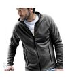 Tee Jays Mens Full Zip Active Lightweight Fleece Jacket (Dark Grey) - UTBC3362