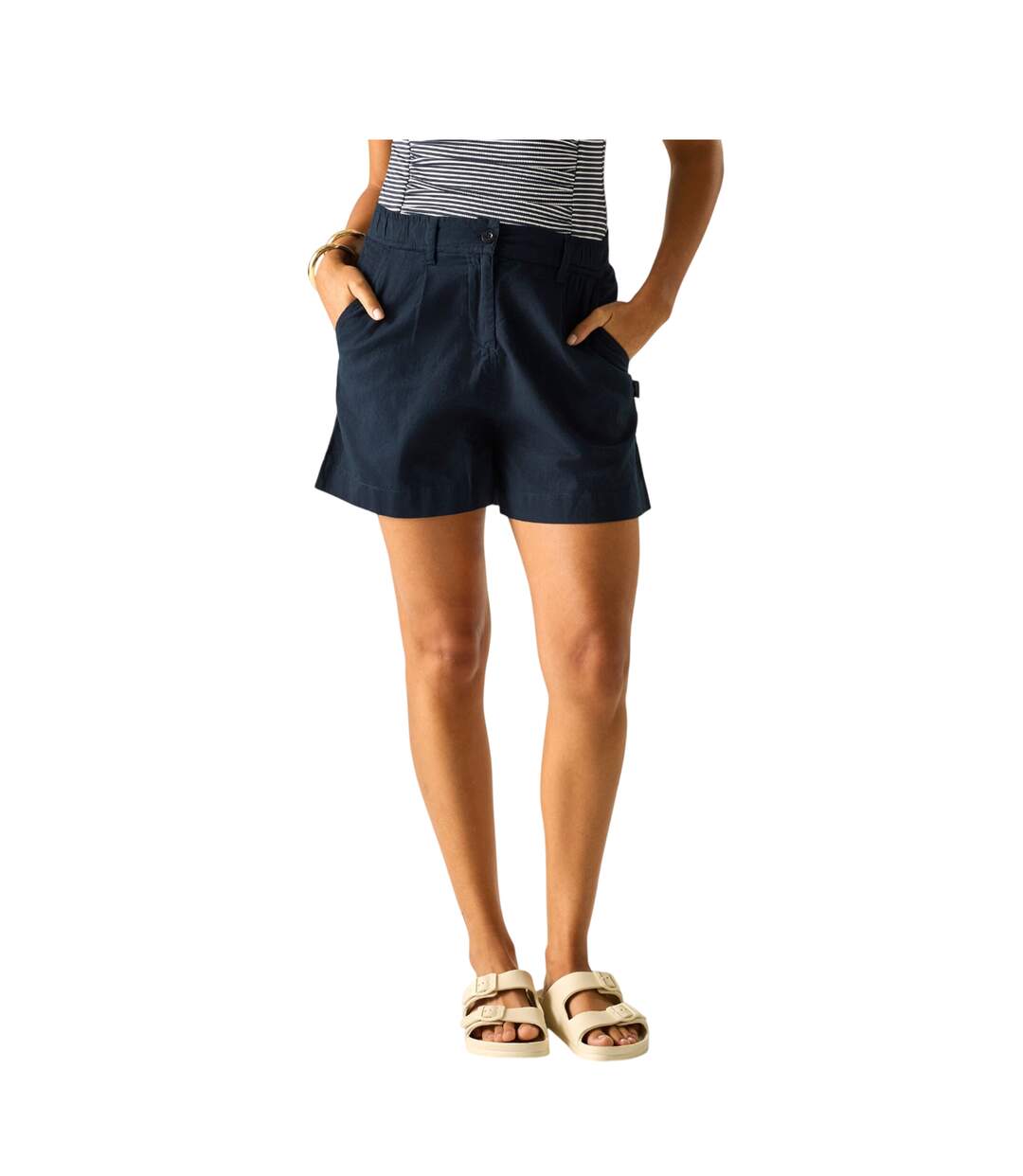 Short Sabelle Femme Bleu Marine Regatta-4