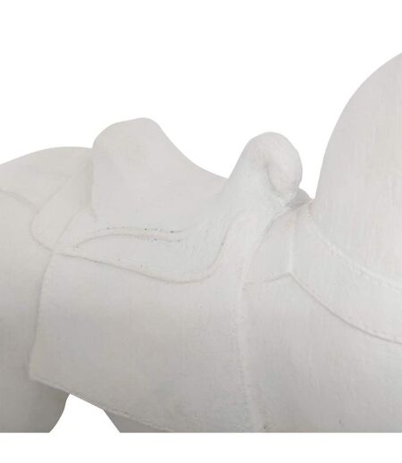 Statuette Déco Cheval Little Cottage 35cm Blanc