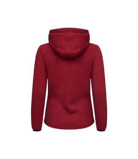 Womens/ladies Pemberton Lightweight Full Zip Hoodie Biking Red Cutter & Buck