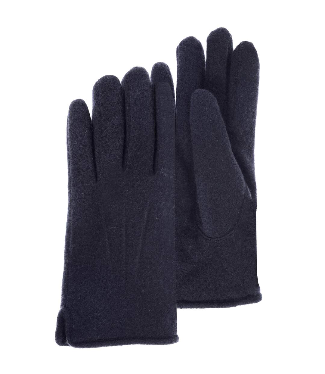 Isotoner Gants homme tactiles en laine, doublés imitation micro- imitation fourrure