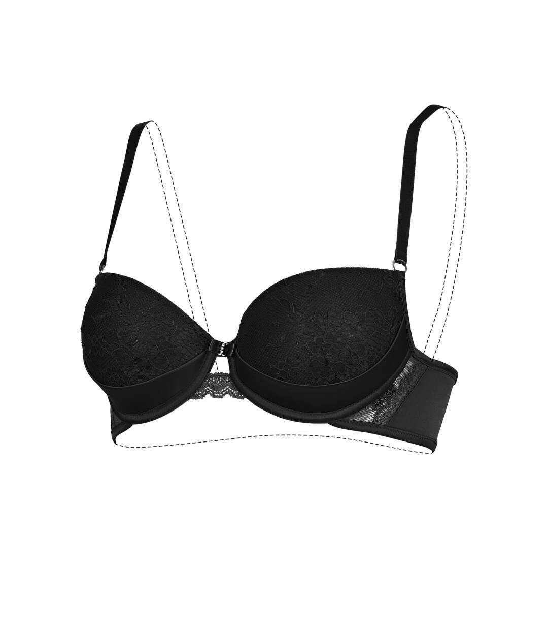 Soutien-gorge préformé Eternity noir Lisca