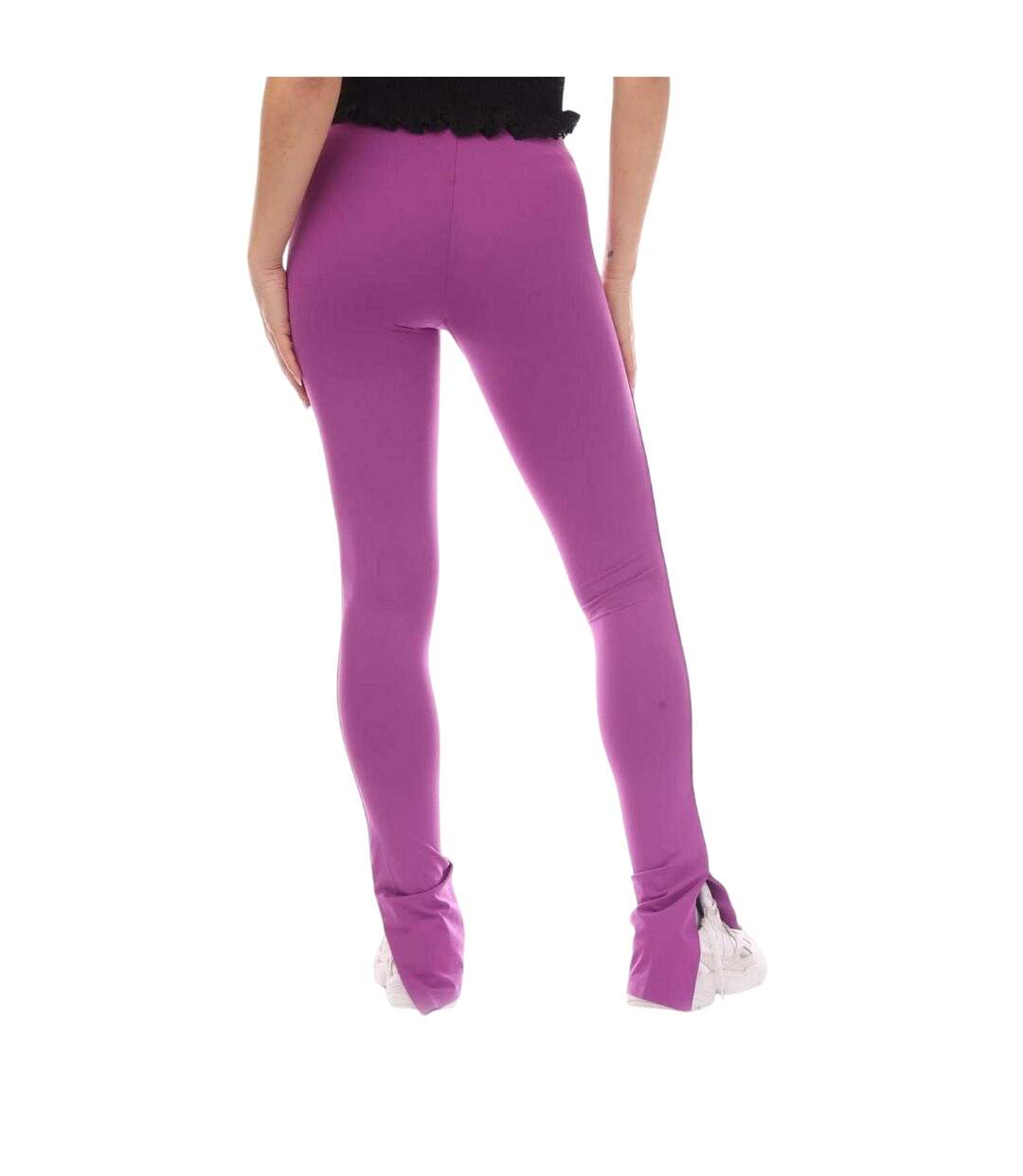 Legging Motif/style Logo Et Bande Femme Rose Off White-2