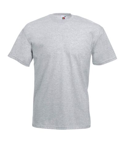 Fruit Of The Loom Mens Valueweight Short Sleeve T-Shirt (Heather Gray)