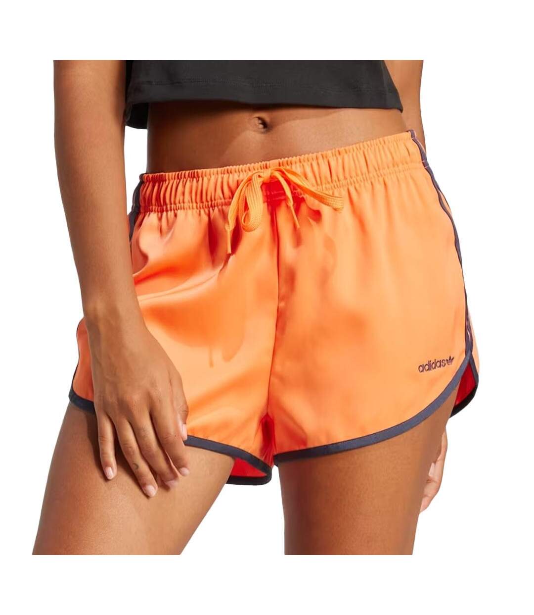 Short de sport orange femme adidas sprinter-1