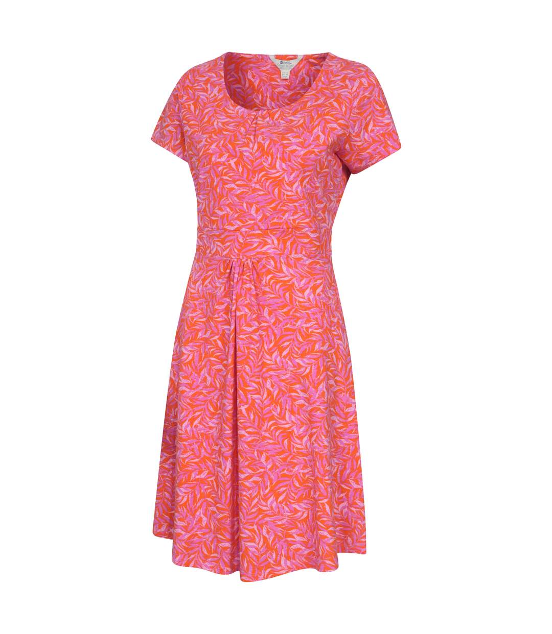 Womens/ladies orchid leaves dress bright pink Mountain Warehouse-3