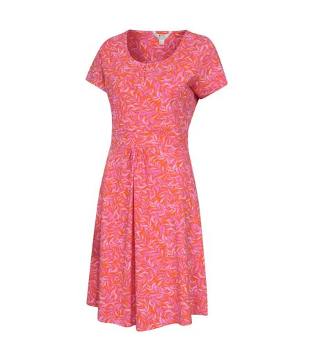 Womens/ladies orchid leaves dress bright pink Mountain Warehouse