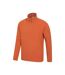 Mens Camber Ii Half Zip Fleece Top Burnt Orange Mountain Warehouse-3
