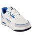 Mens uno court leather low post trainers white/blue Skechers