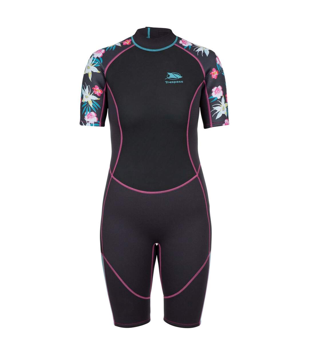 Womens/ladies Sonar Wetsuit Dark Grey Trespass-1