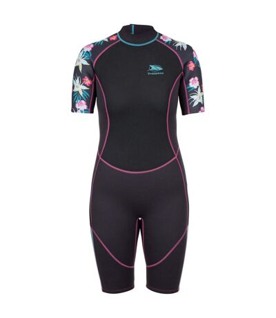 Womens/ladies Sonar Wetsuit Dark Grey Trespass