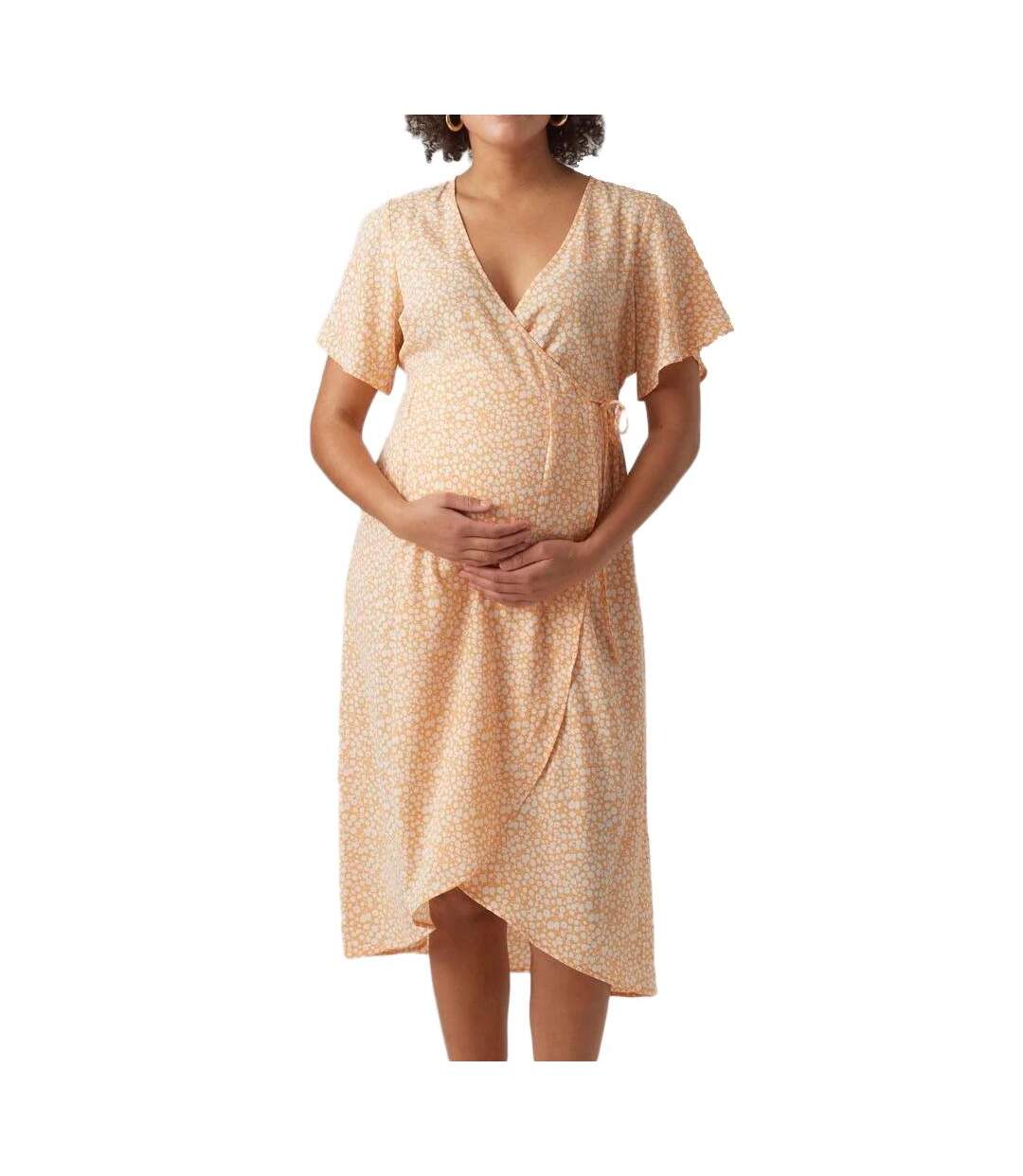 Robe de Grossesse Orange Femme Vero Moda Maternity  20019203 - L-1