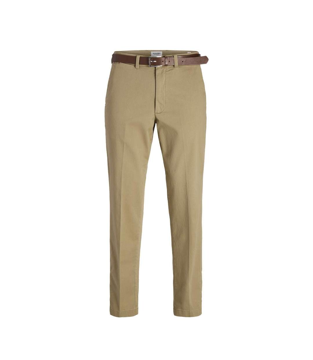 Pantalon fluide marron homme jack & jones tollie-2