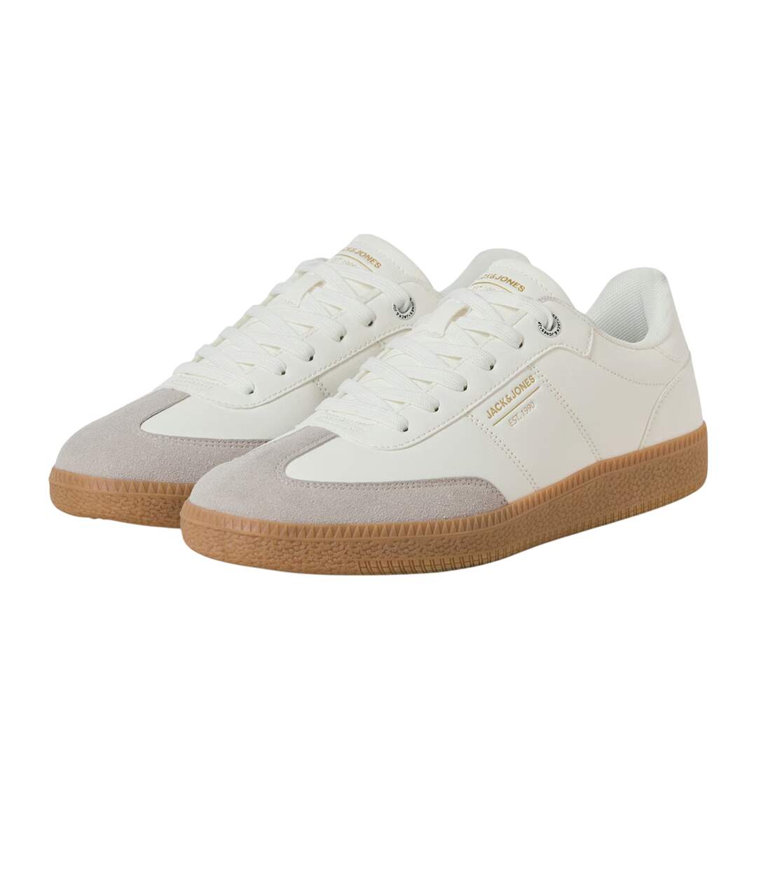 Mens Pu Trainers White Jack And Jones-1