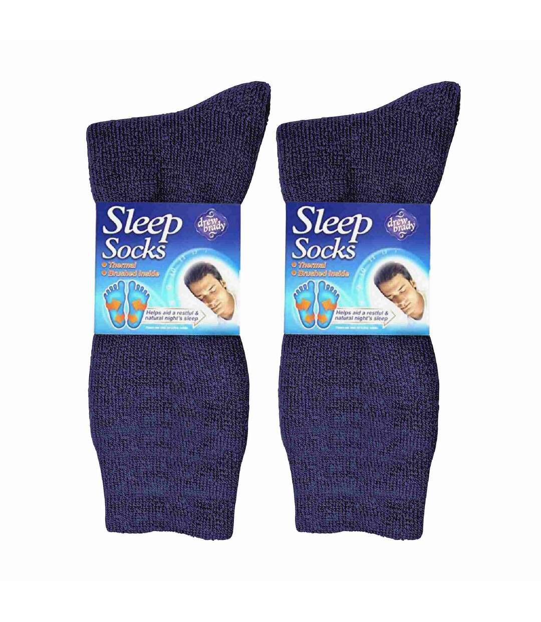 Drew Brady - 2 paires de chaussettes thermiques pour homme-2