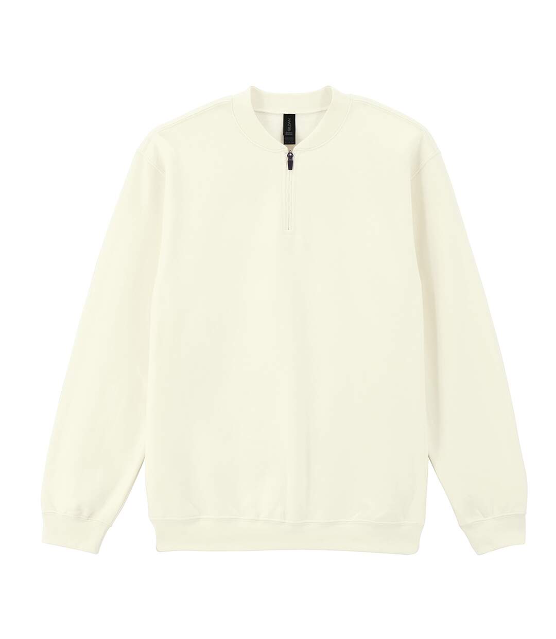 Unisex Adult Softstyle Midweight Quarter Zip Sweatshirt Off White Gildan-1