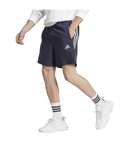 Short Motif/style 3 Rayures Homme Bleu Marine Blanc Adidas