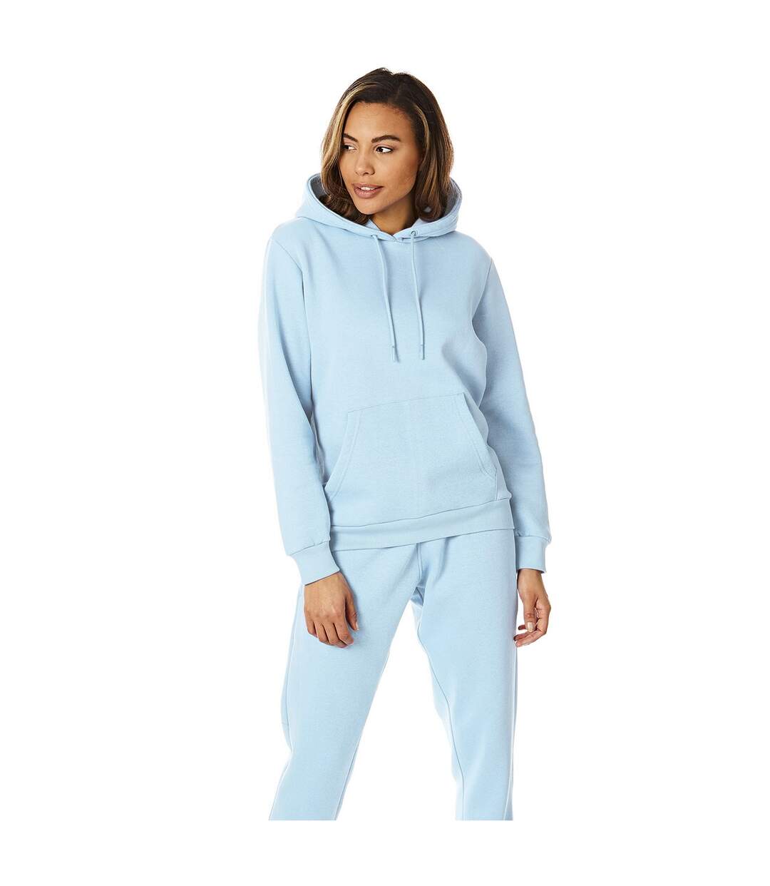 Womens/ladies hoodie aqua blue Light And Shade-4