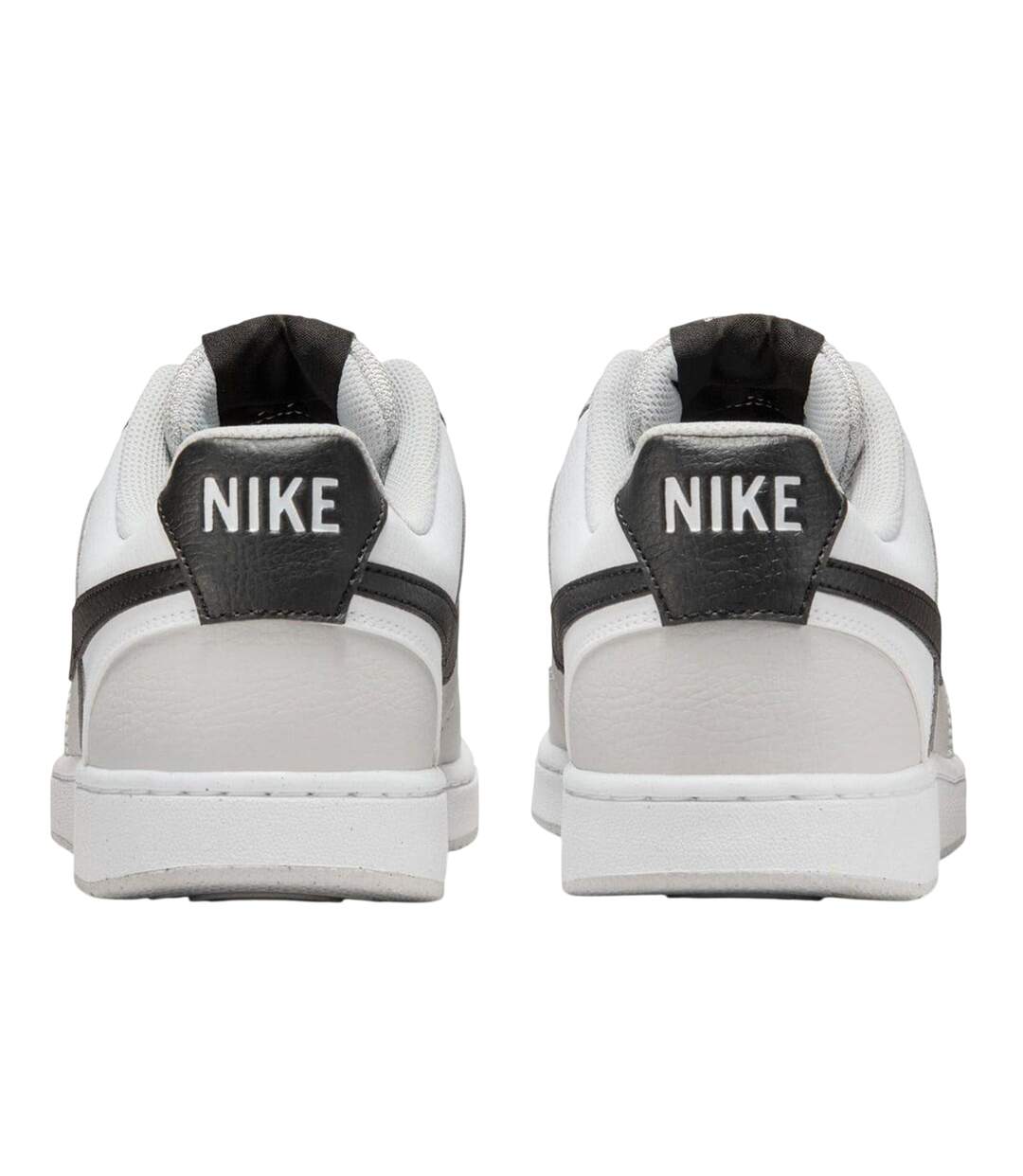 Mens Vision Low Leather Trainers Grey Black White Nike-2