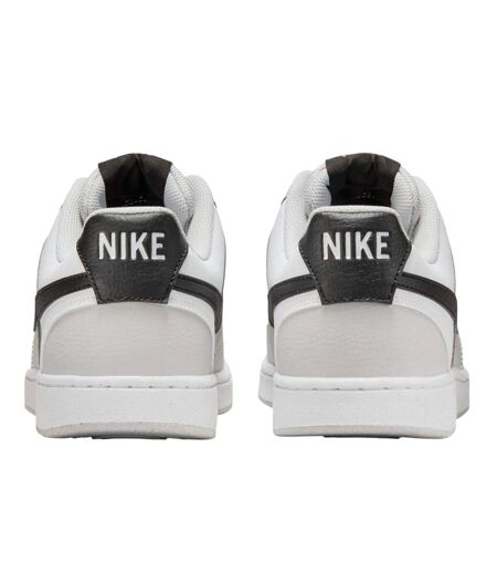 Mens Vision Low Leather Trainers Grey Black White Nike