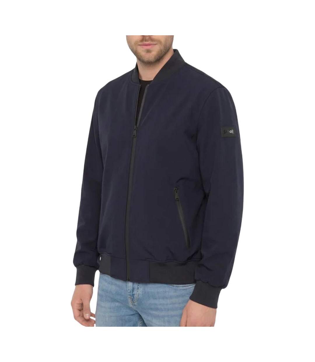 Veste bomber marine homme schott layton-1