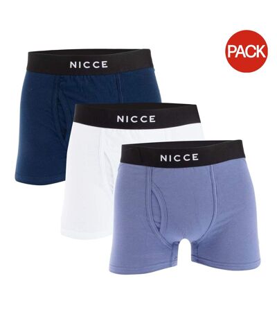 Boxers hikari homme bleu / bleu ciel / blanc Nicce