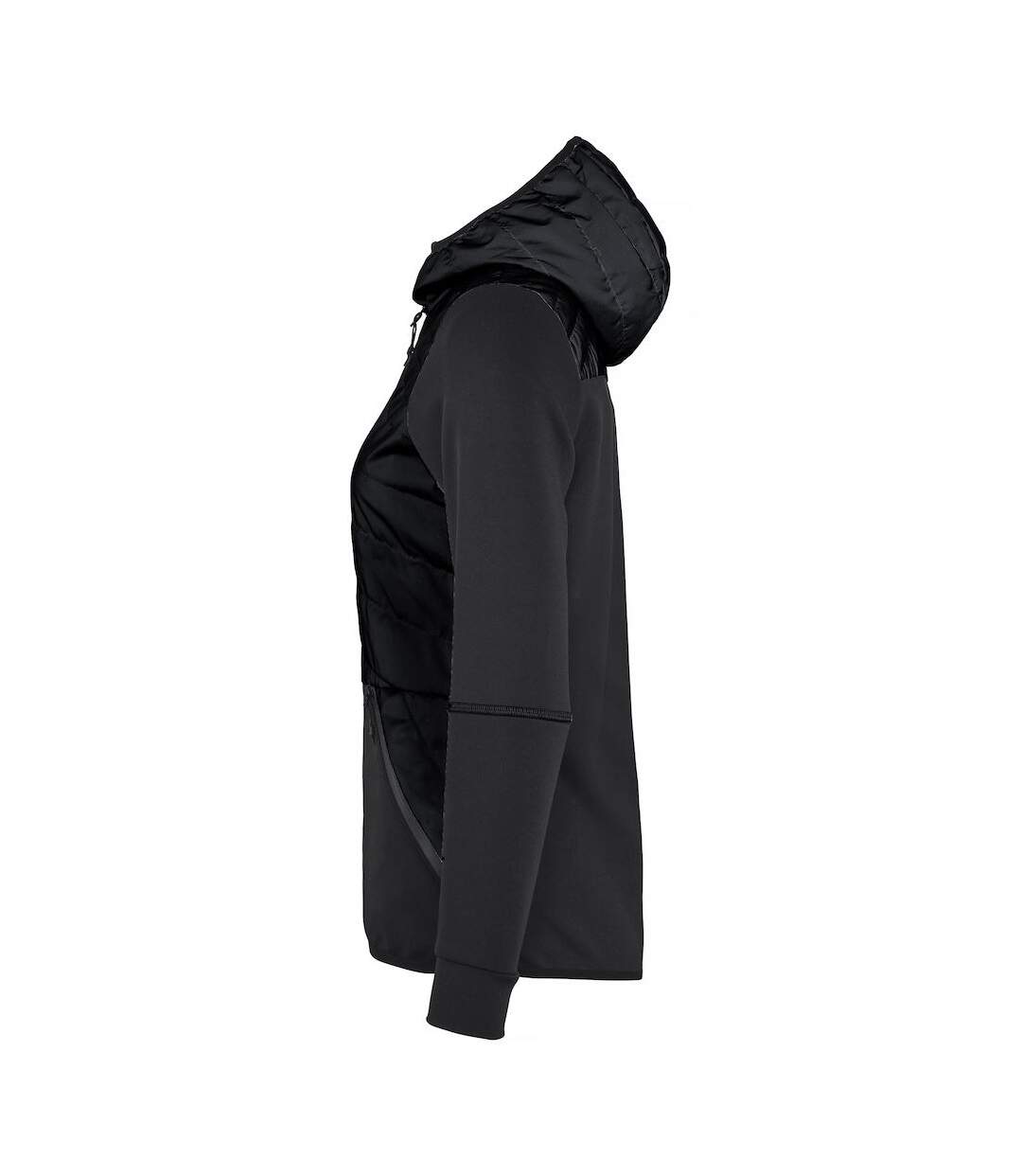 Womens/ladies utah padded jacket black Clique