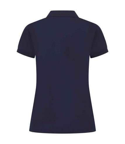 Womens/ladies pique polo shirt oxford navy Henbury