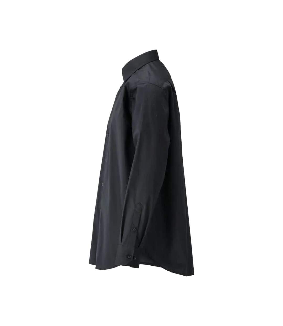 Mens Frontline Poplin Shirt Deep Black Mascot-2