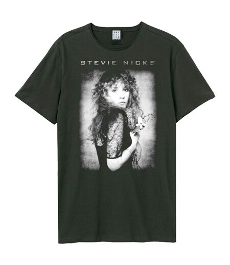 Unisex adult rarities stevie nicks t-shirt charcoal Amplified