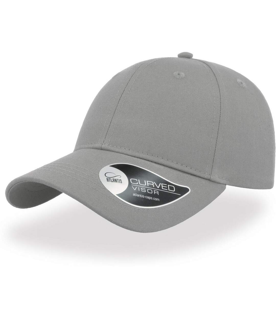 Casquette de baseball adulte gris clair Atlantis-3