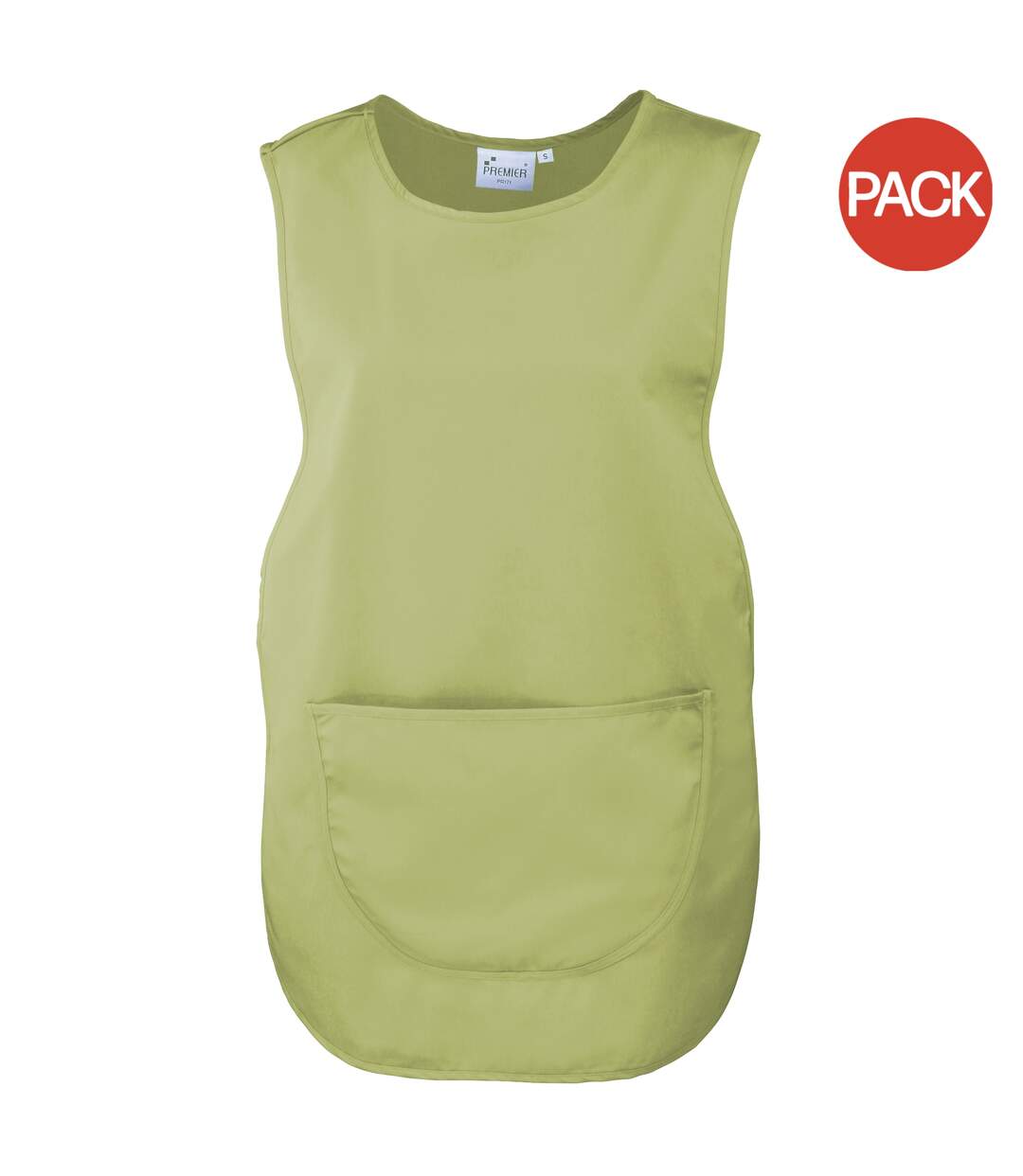 Premier Ladies/Womens Pocket Tabard / Workwear (Pack of 2) (Lime) (UTRW7031)-1