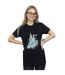 Disney Womens/Ladies Frozen Elsa And Olaf Winter Magic Cotton Boyfriend T-Shirt (Noir) - UTBI24906-2
