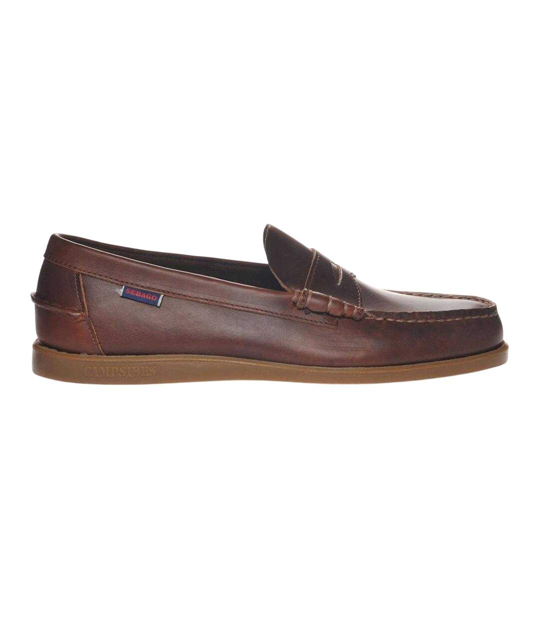 Mocassins Motif/style Dauphin Homme Marron Foncé Sebago-1