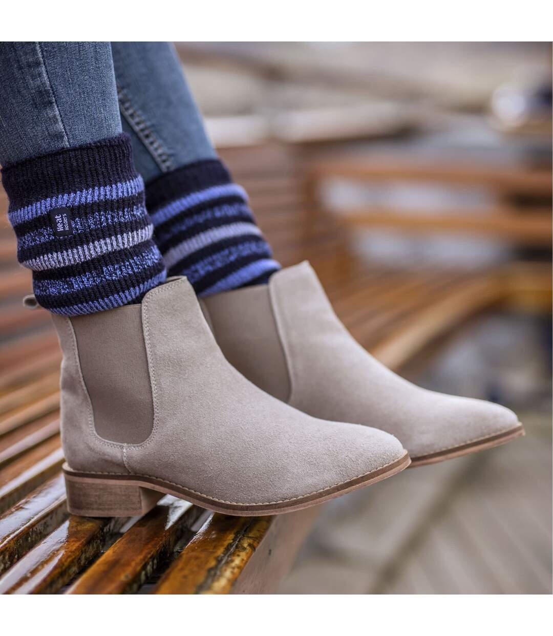Ladies Twist Patterned Thick Winter Thermal Socks-4