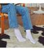 24 Pairs Ladies Plain Cotton Rich Dress Socks-5