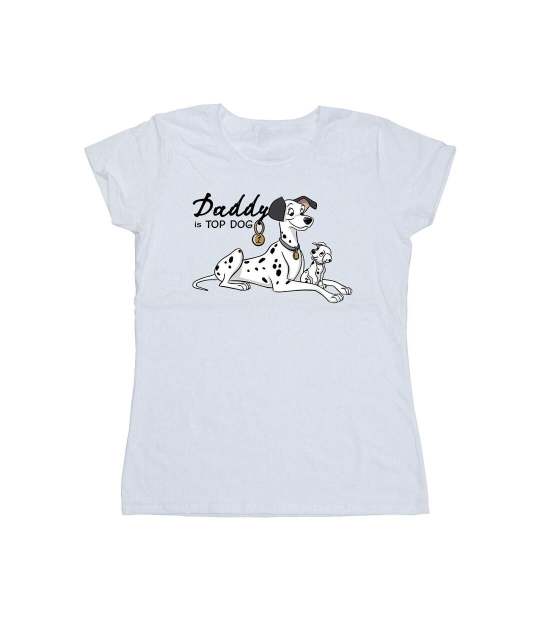 Disney T-shirt en coton Femmes/Dames 101 Dalmatians Top Dog (Blanc) - UTBI23012-1