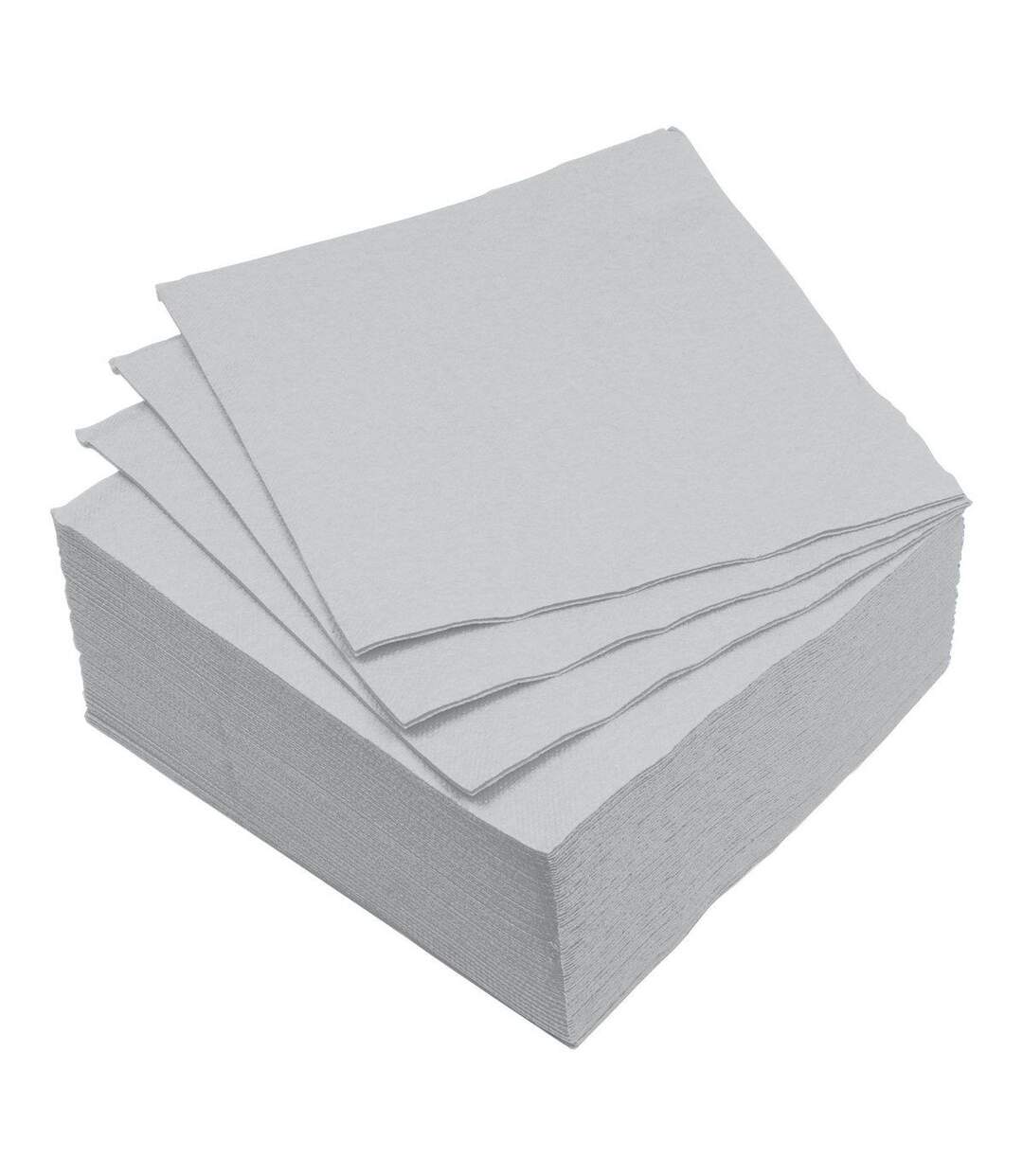 Lot de 40 Serviettes en Papier Vitamine 38x38cm Gris-1