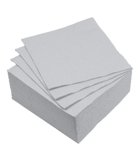 Lot de 40 Serviettes en Papier Vitamine 38x38cm Gris