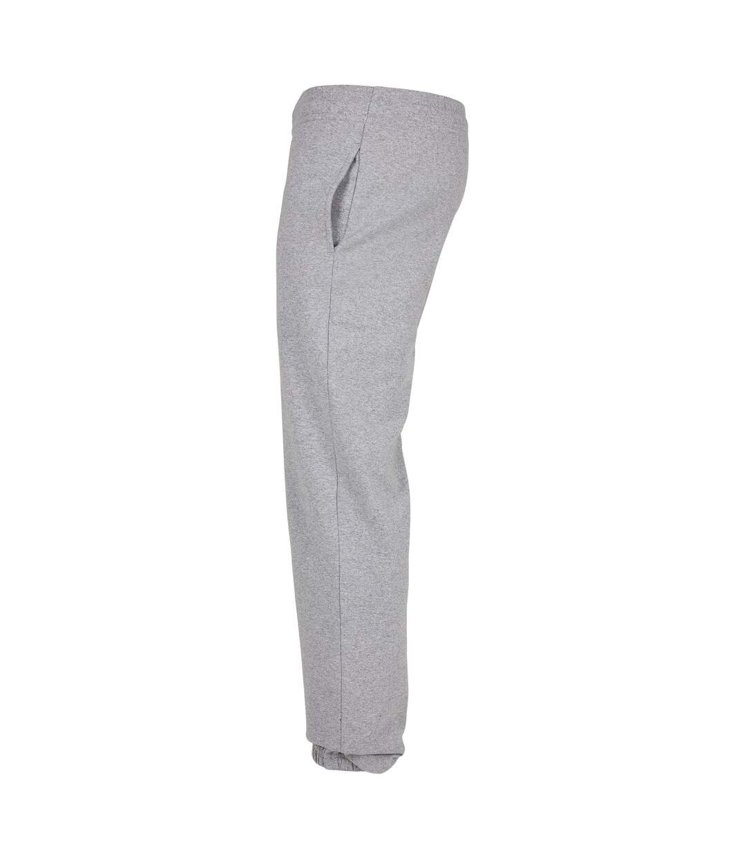 Pantalon de jogging basic adulte gris chiné Build Your Brand-3