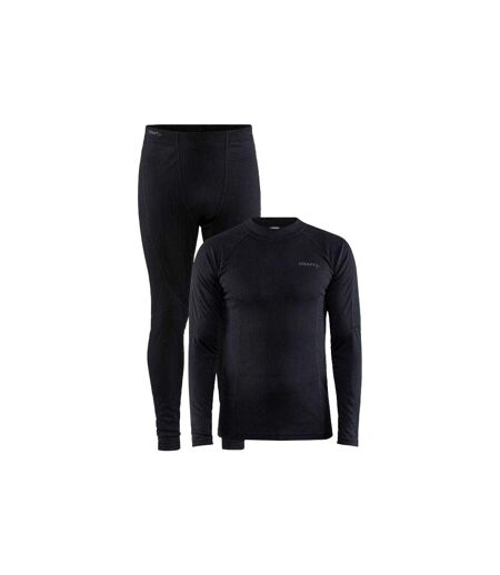 Mens Core Base Layer Set Black Craft