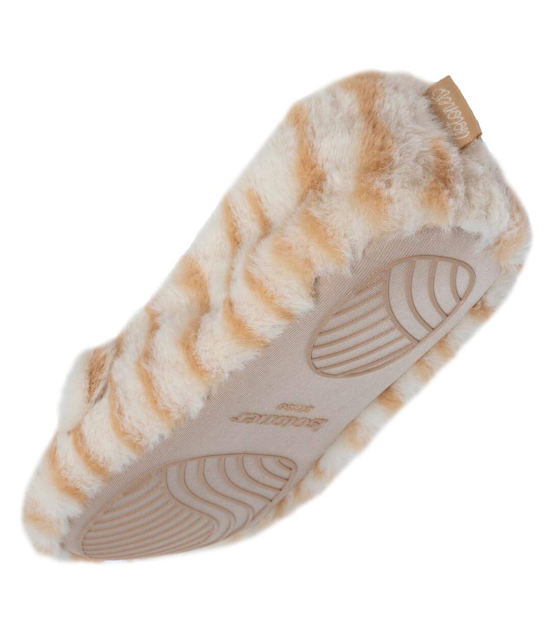 Isotoner Chaussons extra-light Ballerines femme imitation fourrure - tissu antidérapant-5