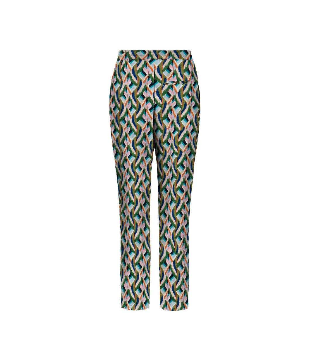 Pantalon vert/bleu à motifs femme only-2