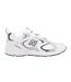 Womens/ladies 408 V1 Leather Trainers White Navy New Balance-1