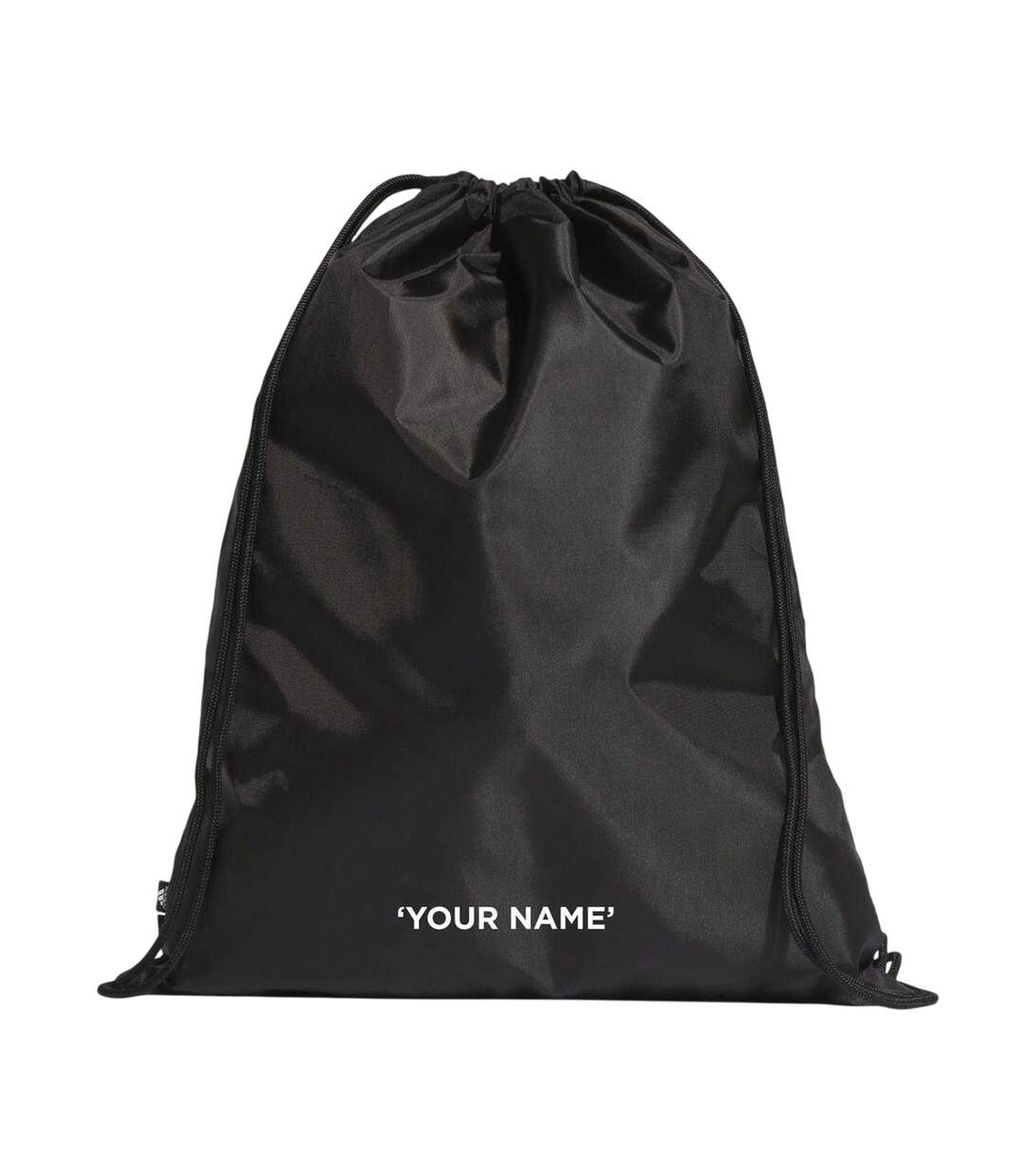 Essentials Logo Gym Drawstring Bag One Size Black White Adidas-2