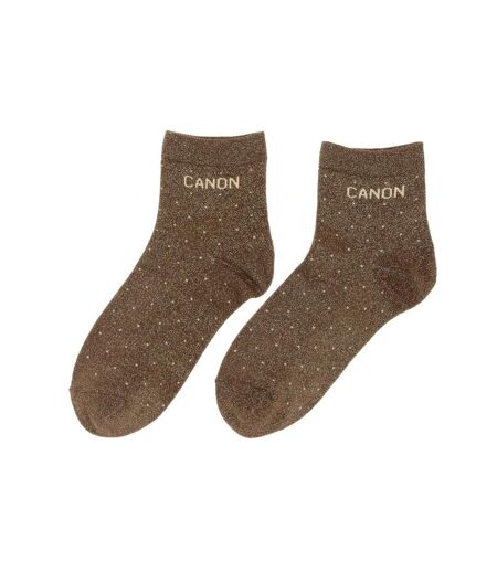 Chaussettes marron femme stella green canon