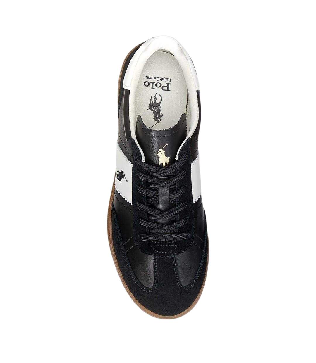 Baskets Aera Homme Noir Blanc Ralph Lauren-3