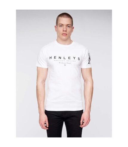 Henleys Mens Kilhen Logo T-Shirt (White) - UTBG1378